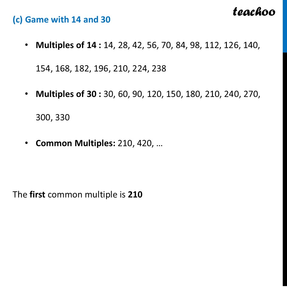 part 6 - Question 1 - Page 56 - Least, but not Last! - Chapter 3 Class 7 - Finding Common Ground (Ganita Prakash II) - Class 7 (Ganita Prakash 1, 2 & old NCERT)