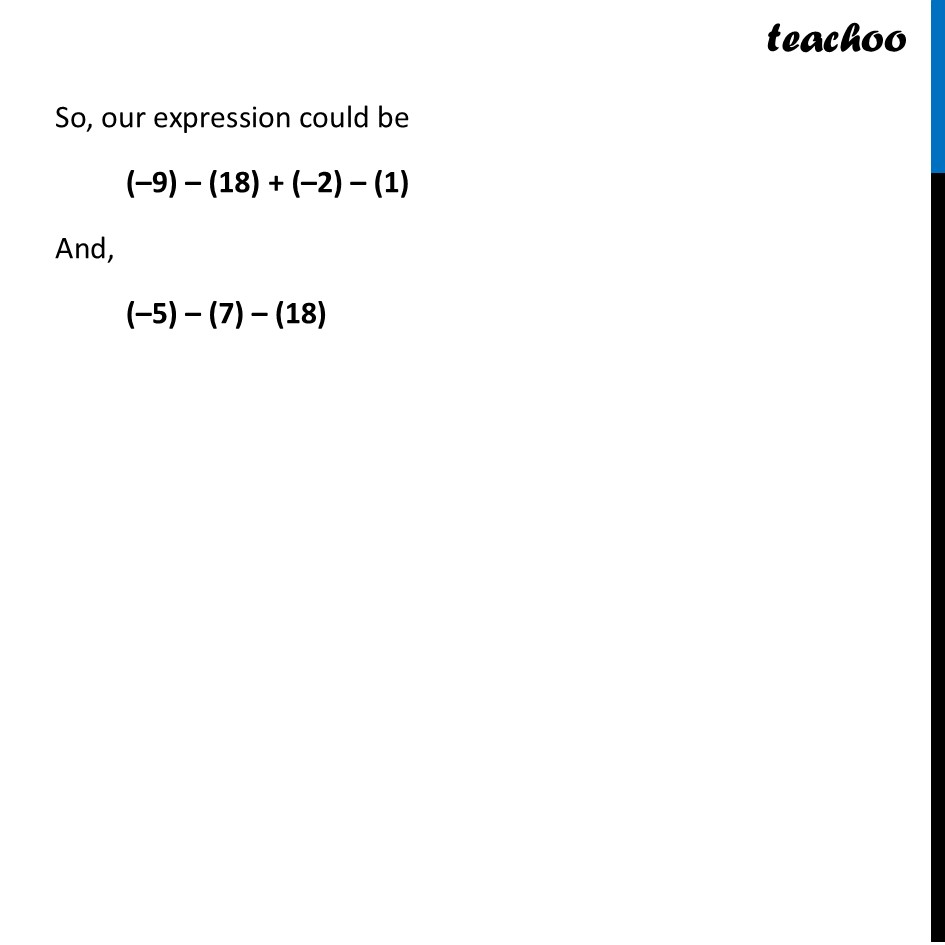 part 2 - Question 7 - Figure it out - Page 265, 266 - Chapter 10 Class 6 - The other side of Zero (Ganita Prakash) - Class 6 (Ganita Prakash & Old NCERT)