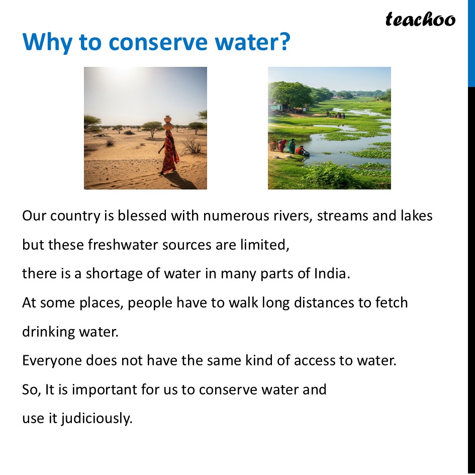 part 2 - Water Conservation - Concepts - Chapter 11 Class 6 - Nature's Treasures (Curiosity) - Class 6