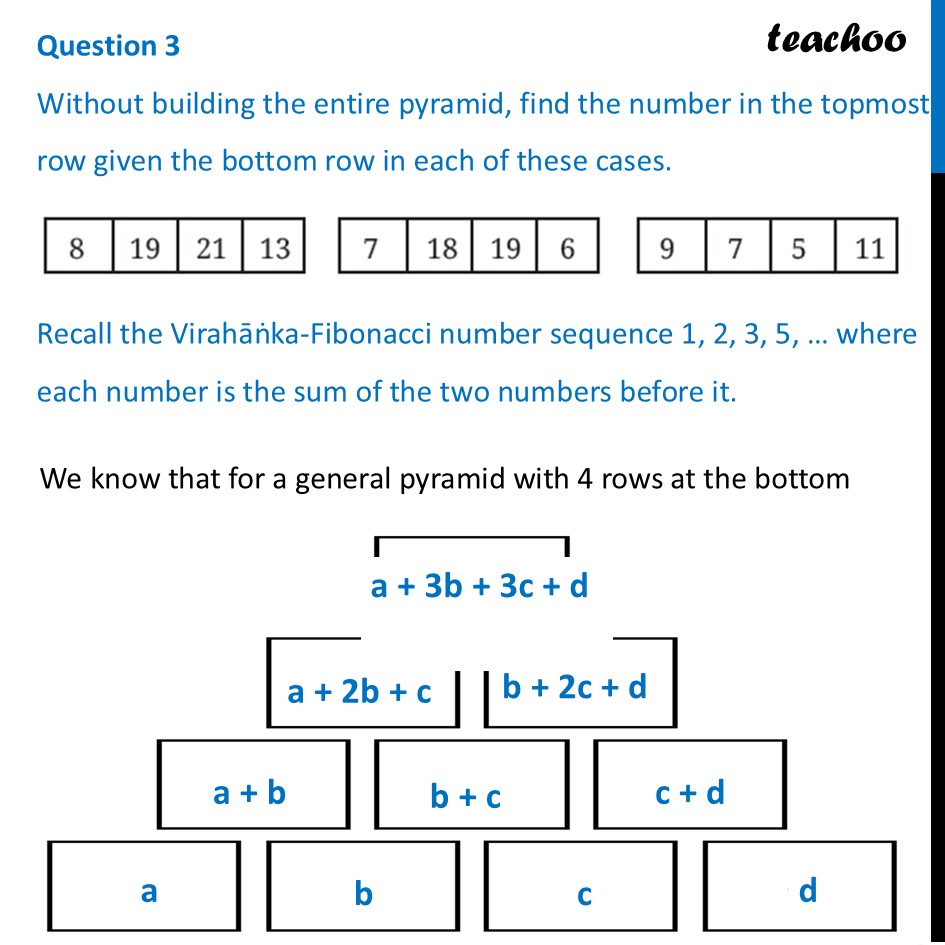 Without building the entire pyramid, find the number in the topmost - Figure it out - Page 140