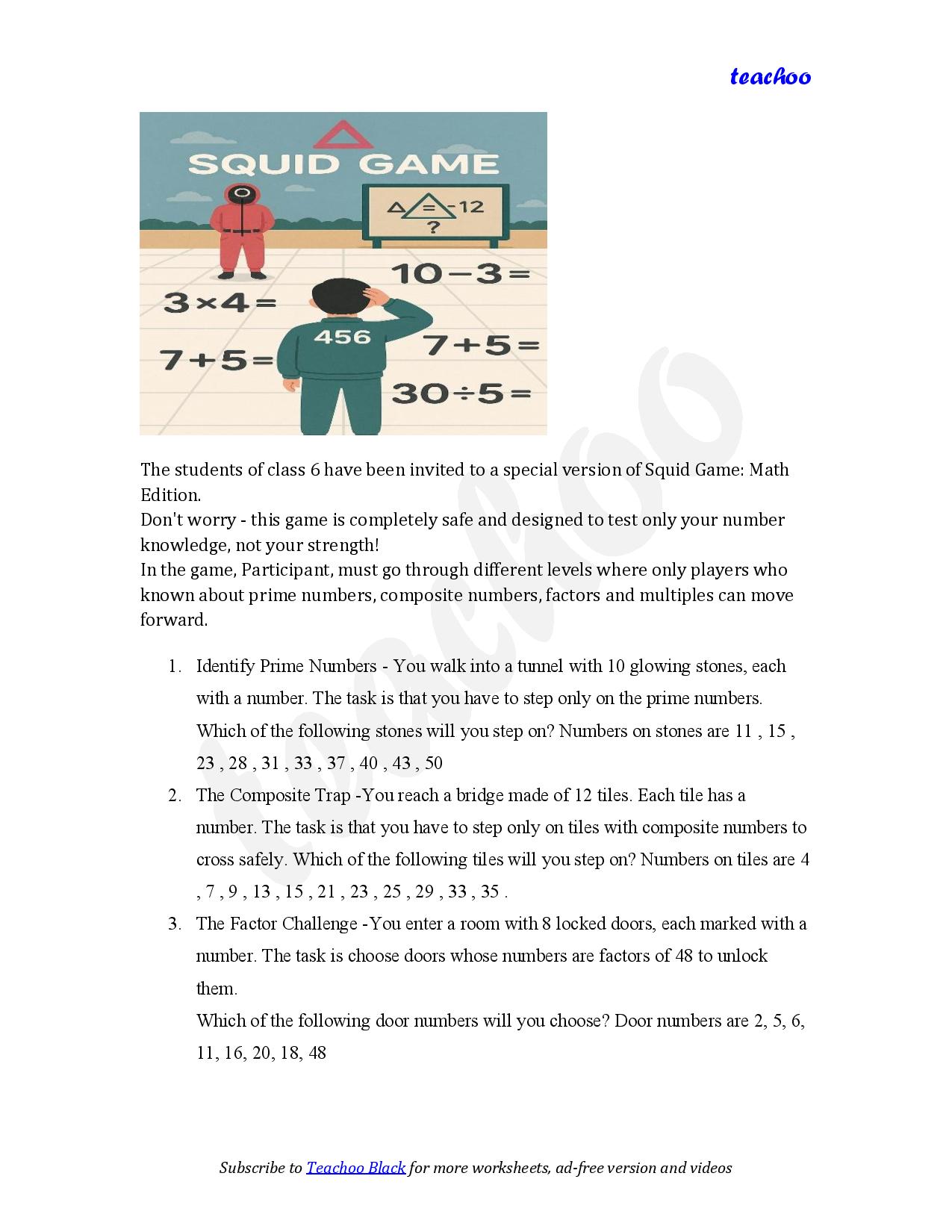 part 2 - Case Based Questions - Worksheet 1 - Teachoo Questions - Case Based - Chapter 5 Class 6 - Prime Time (Ganita Prakash) - Class 6 (Ganita Prakash & Old NCERT)