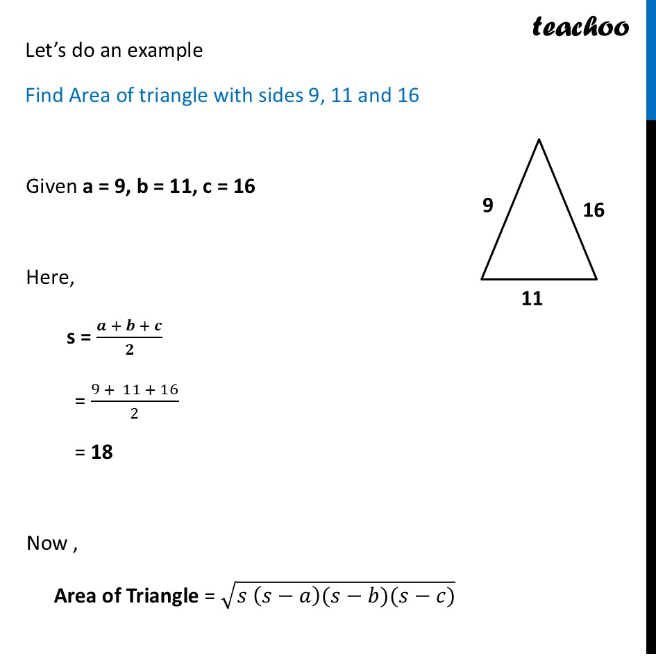 part 2 - Heron's Formula - Heron's Formula - Chapter 6 Class 9 - Measuring Space: Perimeter and Area (Ganita Manjar - Class 9