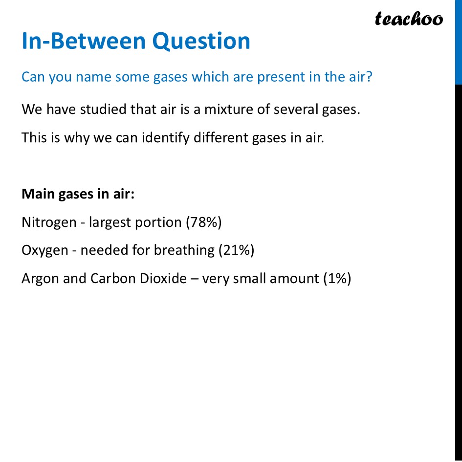 part 10 - Air - Concepts - Chapter 11 Class 6 - Nature's Treasures (Curiosity) - Class 6