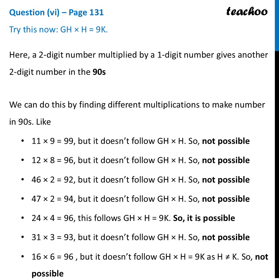 Try this now: GH × H = 9K - [Number Play Class 8]  - Teachoo - Digits in Disguise