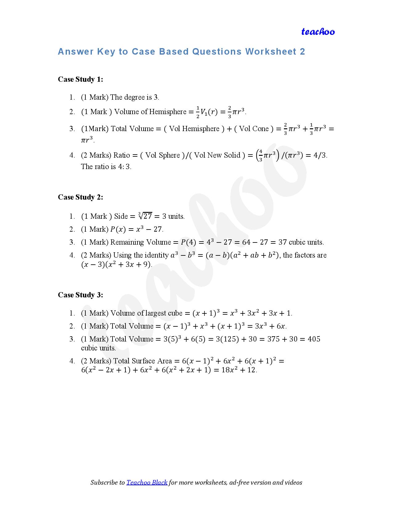 part 6 - Case Based Questions - Worksheet 2 - Teachoo Questions - Case Based - Serial order wise - Chapter 2 Class 9 Polynomials