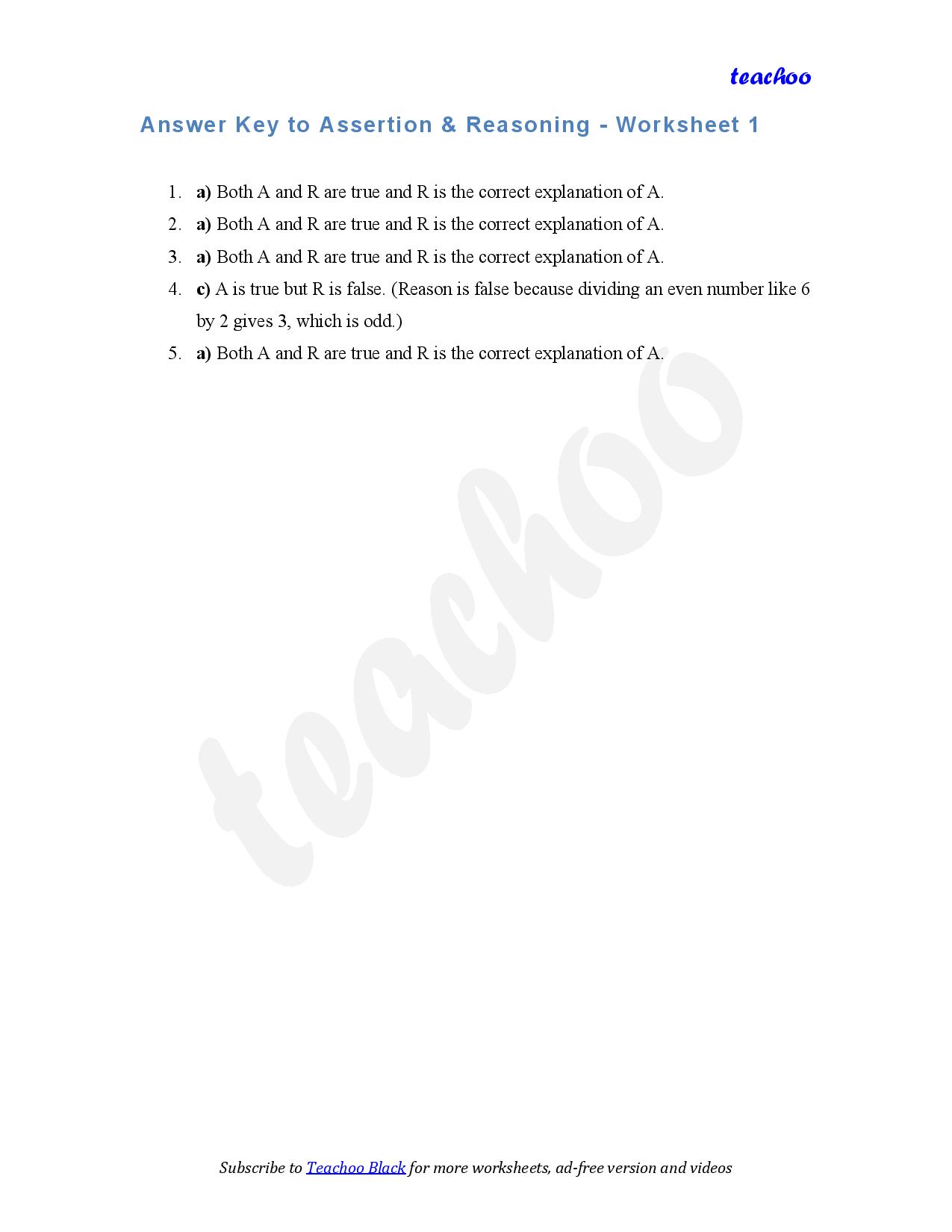 part 4 - Assertion Reasoning - Worksheet 1 - Teachoo Questions - Assertion Reasoning - Chapter 3 Class 6 - Number Play (Ganita Prakash) - Class 6 (Ganita Prakash & Old NCERT)