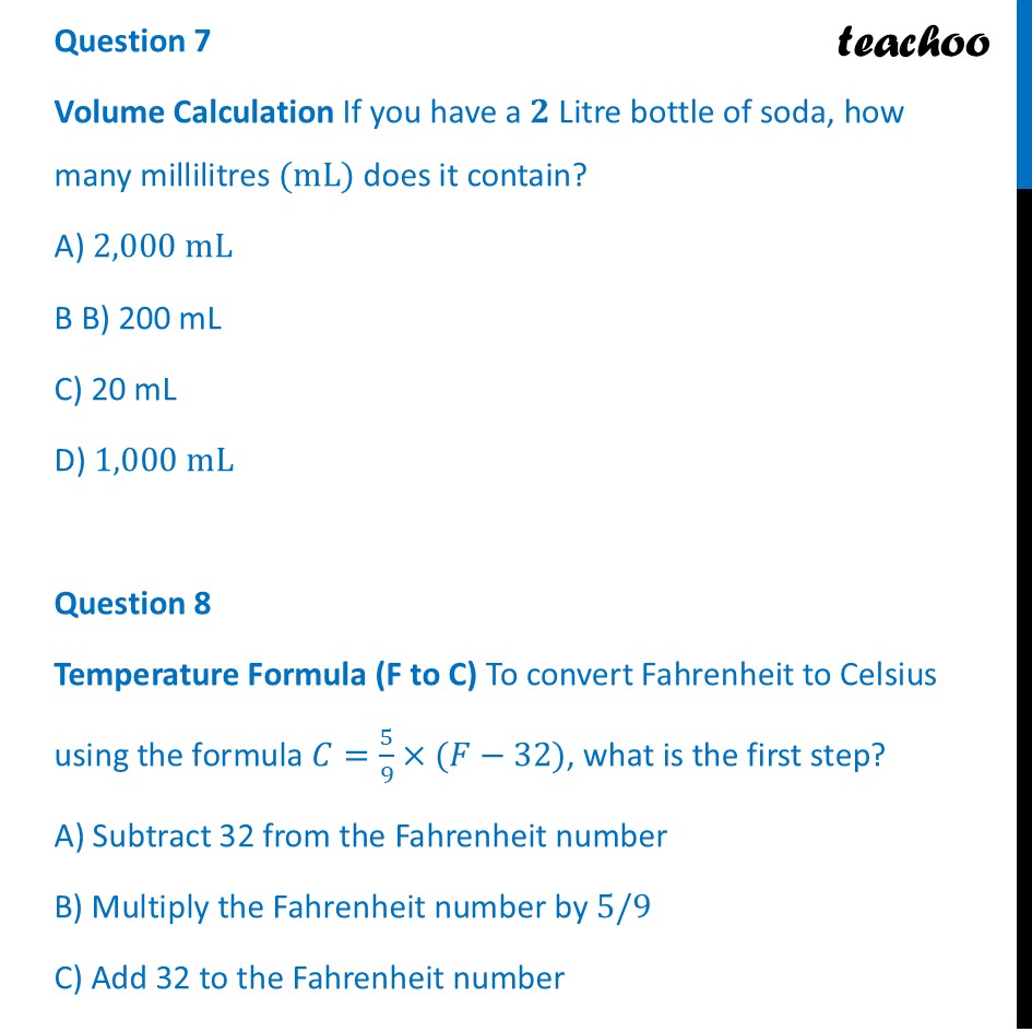 part 4 - Worksheet on Unit Conversion - Unit Conversion - Chapter 7 Class 8 - Proportional Reasoning-1(Ganita Prakash) - Class 8 (Ganita Prakash - 1, 2 & Old NCERT)