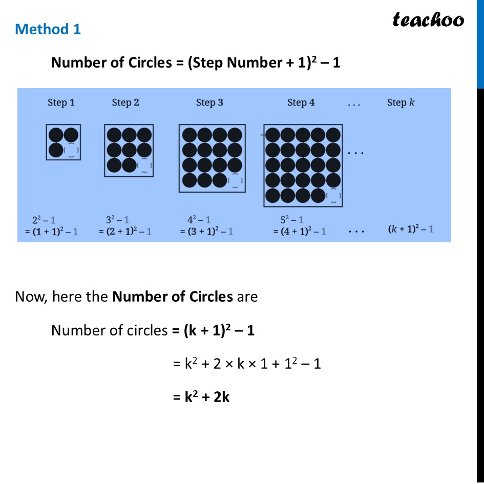 part 2 - Pattern with Black Circles - This Way or That Way, All Ways Lead to the Bay - Chapter 6 Class 8 - We Distribute yet things Multiply (Ganita Prakash) - Class 8 (Ganita Prakash - 1, 2 & Old NCERT)