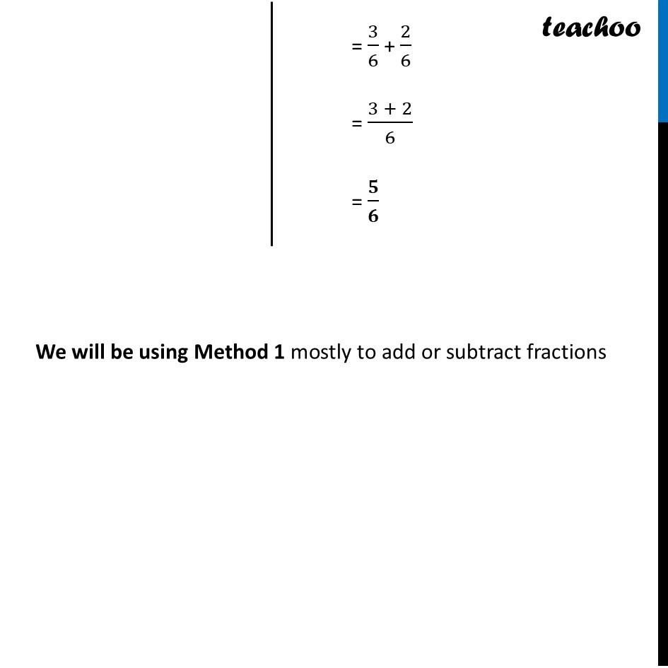 part 3 - Adding Fractions with different denominators - Addition of Fractions - Chapter 7 Class 6 - Fractions (Ganita Prakash) - Class 6 (Ganita Prakash & Old NCERT)