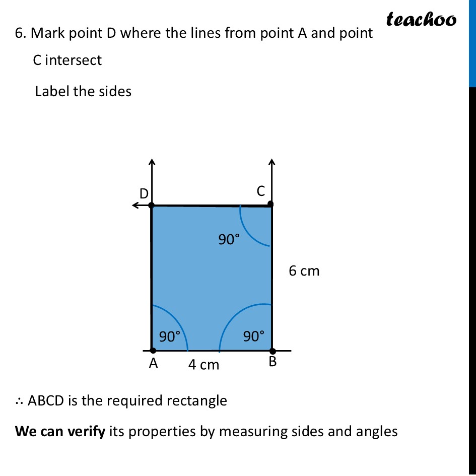 part 7 - Question 1 - Page 197 - Constructing Squares & Rectangles - Chapter 8 Class 6 - Playing with Constructions (Ganita Prakash) - Class 6 (Ganita Prakash & Old NCERT)