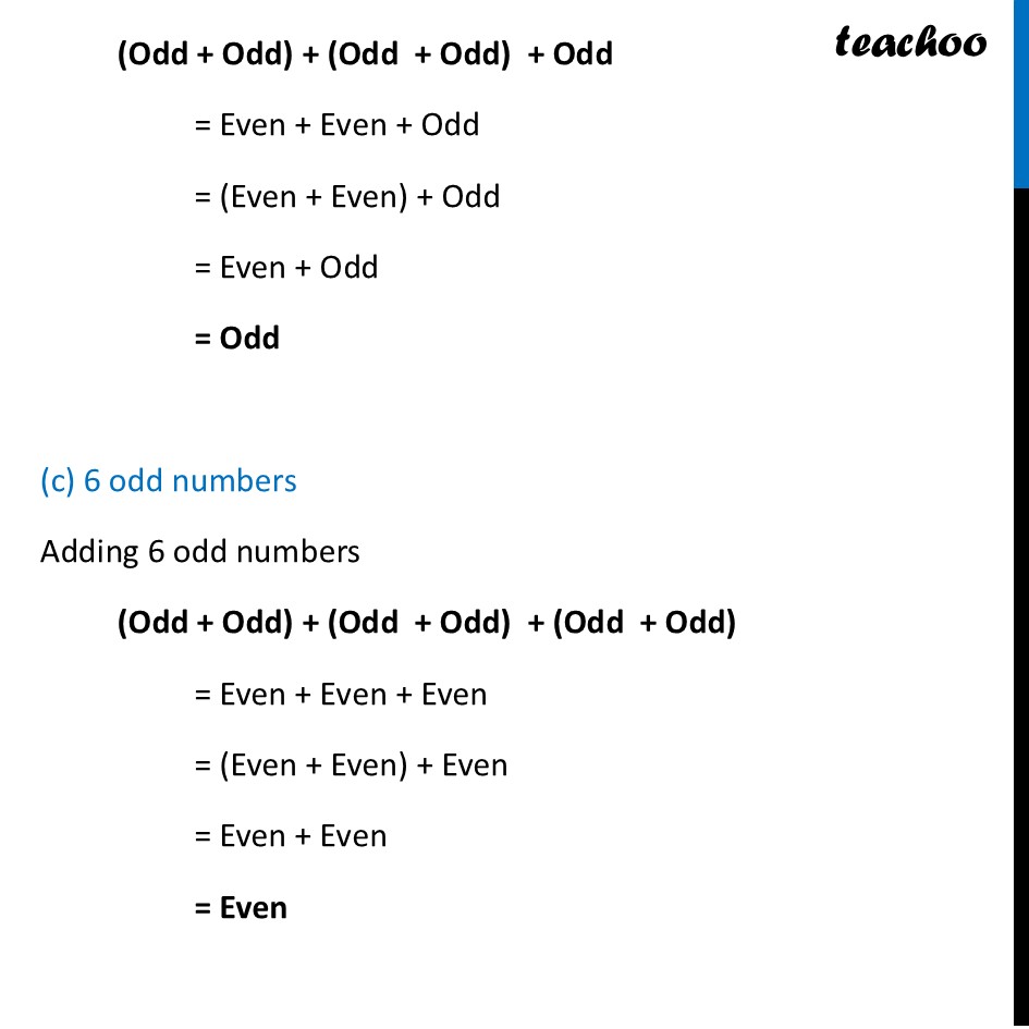 part 2 - Question 1 - Page 130 - Parity - Chapter 6 Class 7 - Number Play - Ganita Prakash - Class 7 (Ganita Prakash 1, 2 & old NCERT)