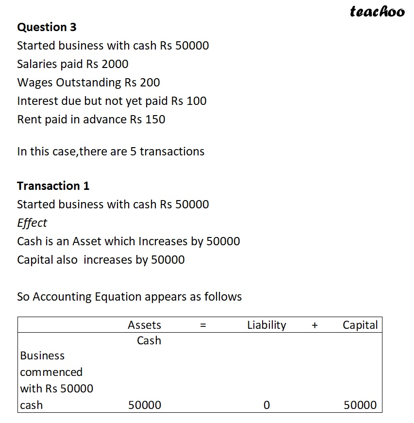 part 13 - Expense Paid, Outstanding Expense, and Prepaid Expense in the Accounting Equation - Chapter 5 - Accounting Equation - Class 11 - Accountancy