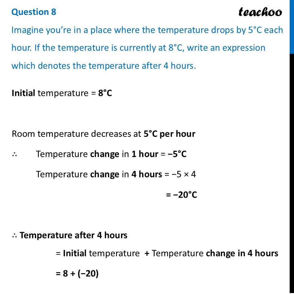 Imagine you’re in a place where the temperature drops by 5°C each - Figure it out - Page 42, 43, 44