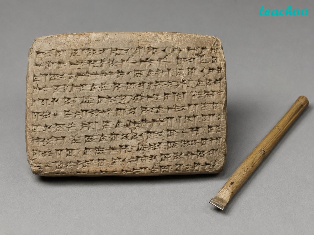 How was cuneiform written, and b - Early Humans and Begin - [Teachoo] - Concepts