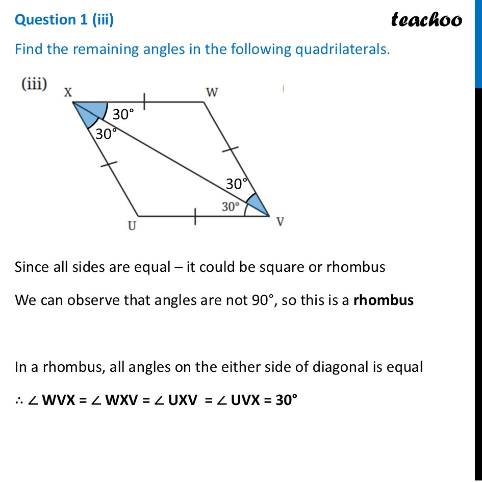 part 5 - Question 1 - Figure it out - Page 102 - Chapter 4 Class 8 - Quadrilaterals (Ganita Prakash) - Class 8 (Ganita Prakash & Old NCERT)