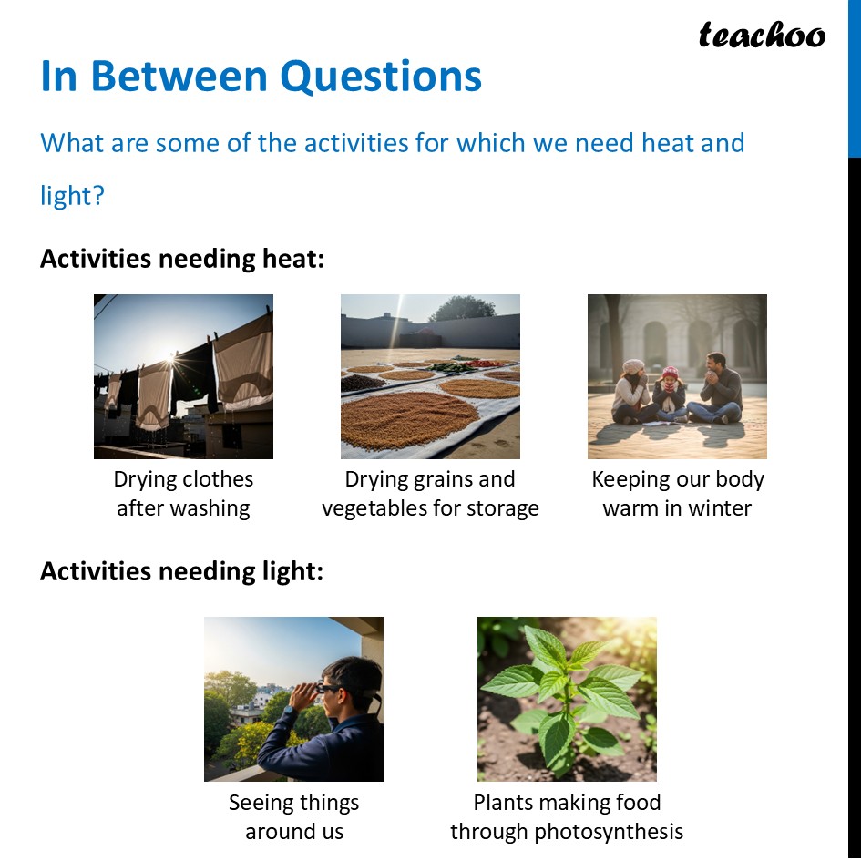 part 5 - Energy from the Sun - Concepts - Chapter 11 Class 6 - Nature's Treasures (Curiosity) - Class 6