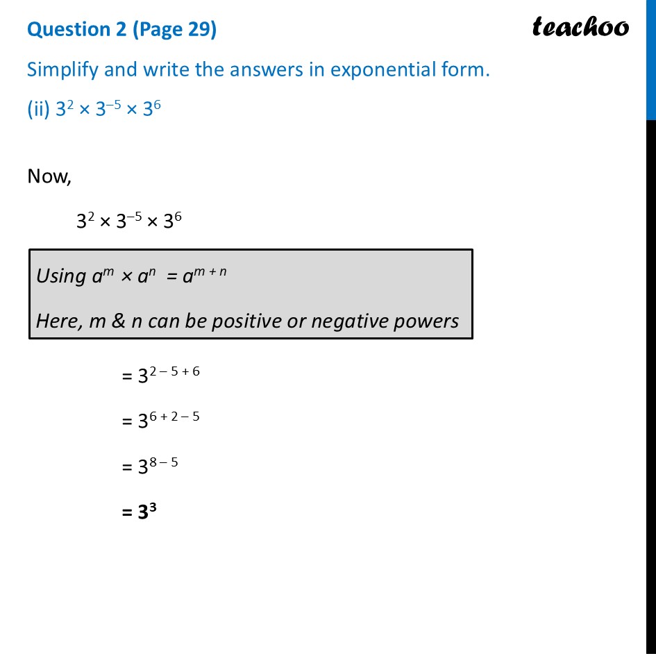 part 2 - Question 2 (Page 29) - The Other Side of Powers - Chapter 2 Class 8 - Power Play (Ganita Prakash) - Class 8 (Ganita Prakash & Old NCERT)