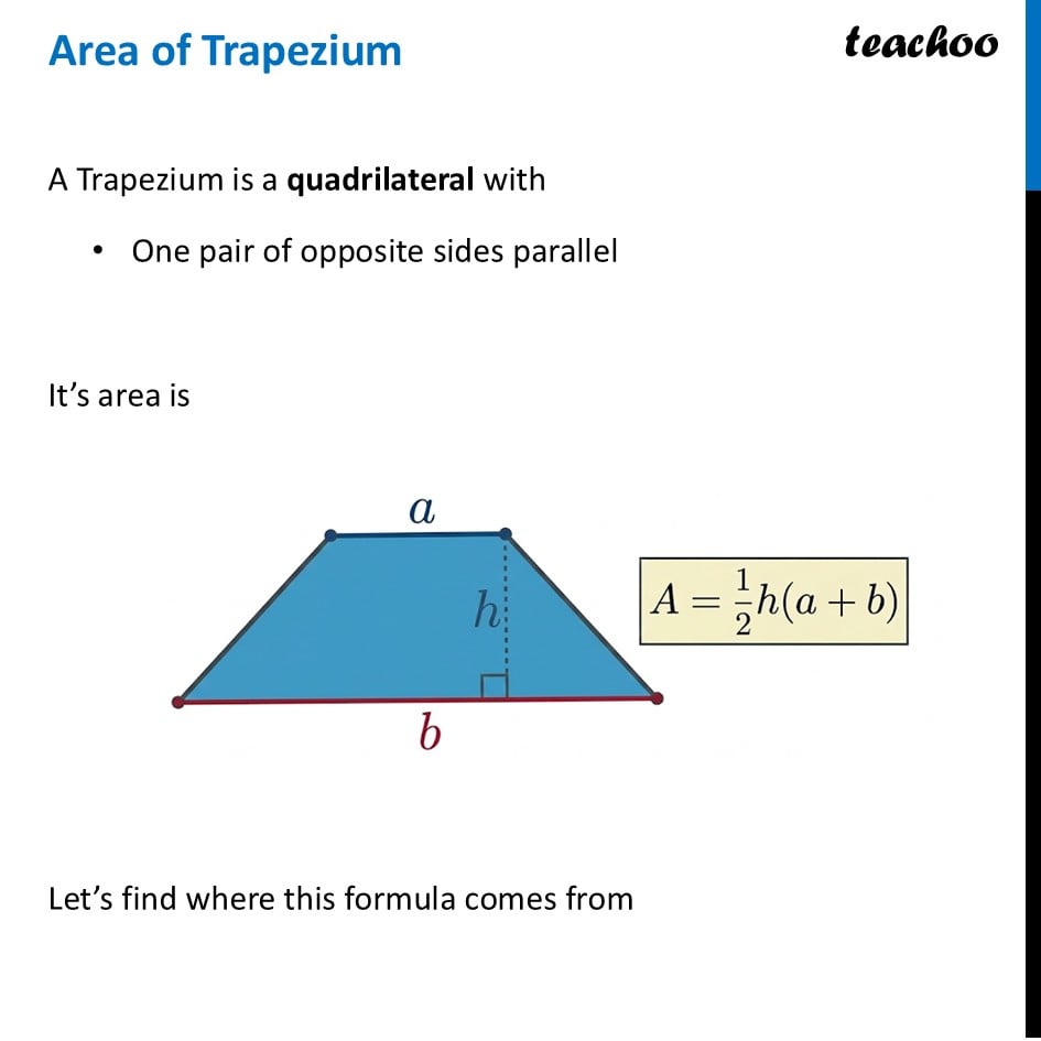 Area of Trapezium - Finding Area Formula [Step-by-Step Explanati] - Area of Trapezium