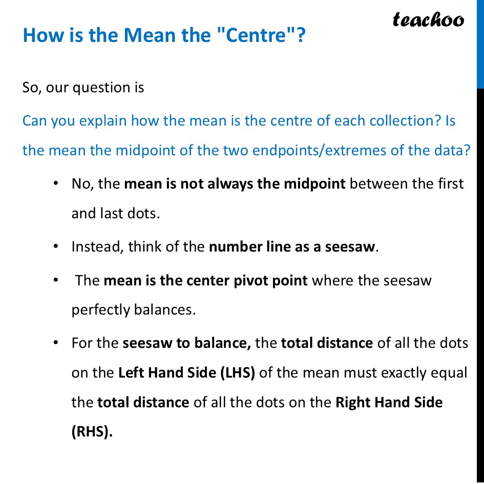 How is the Mean the "Centre"? - Class 8 Ganita Prakash Part 2 - Tinkering with Mean