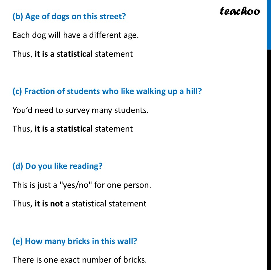 part 2 - Question 1 - Page 98 - Statistical Question & Statement - Chapter 5 Class 7 - Connecting the Dots... (Ganita Prakash II) - Class 7 (Ganita Prakash 1, 2 & old NCERT)