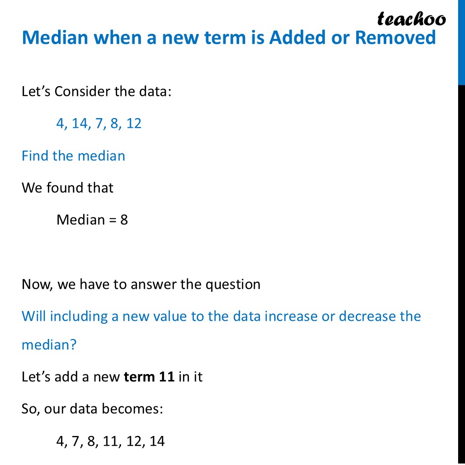 Median when a new term is Added or Removed [Class 8 Ganita Prakash] - Tinkering with Median