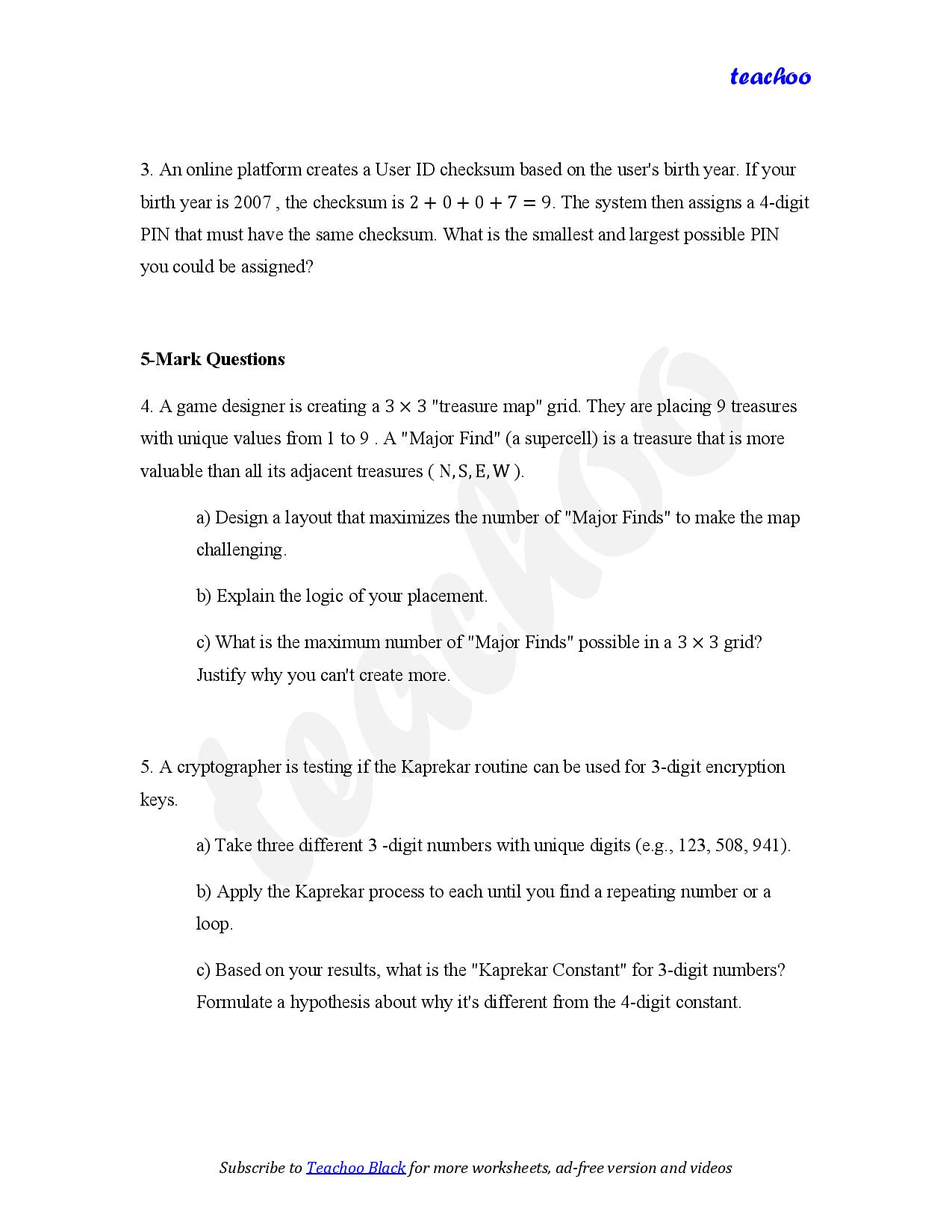 part 2 - Mix Questions - Worksheet 2 - Teachoo Questions - Mix - Chapter 3 Class 6 - Number Play (Ganita Prakash) - Class 6 (Ganita Prakash & Old NCERT)