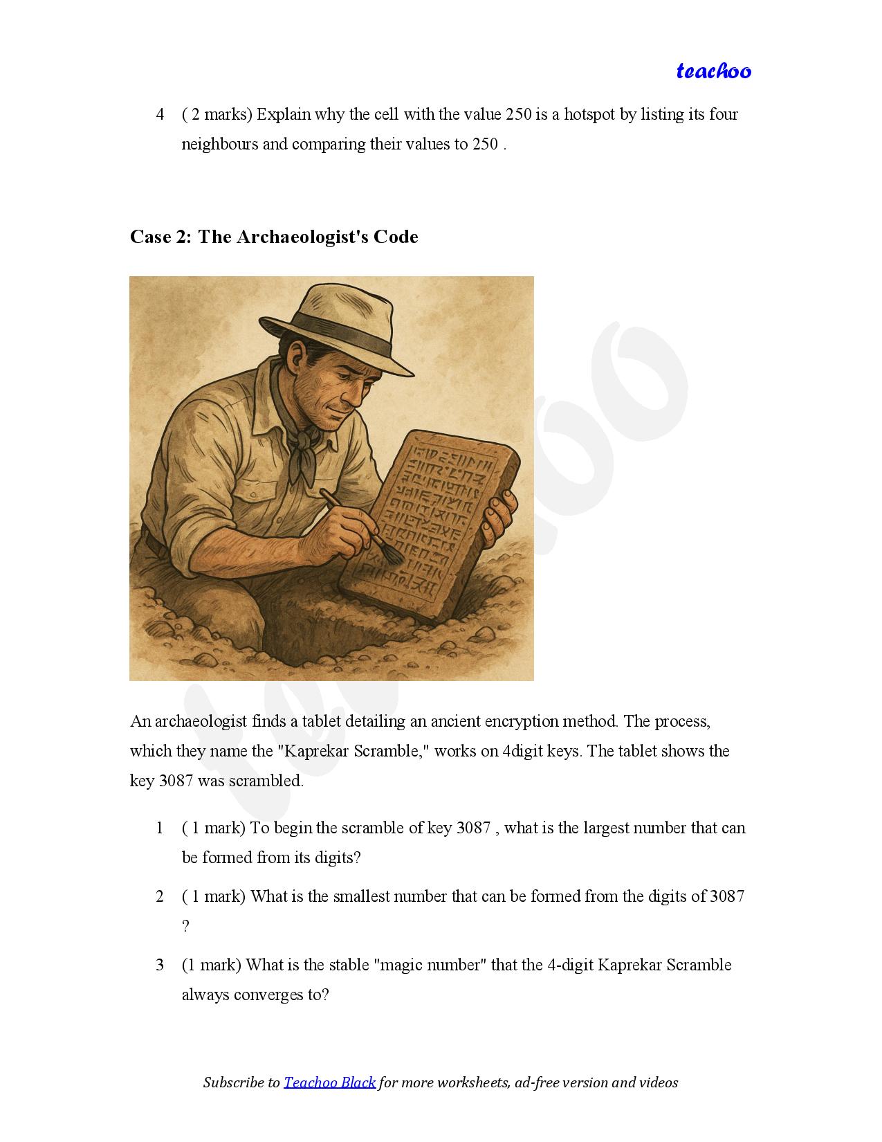 part 3 - Case Based Questions - Worksheet 1 - Teachoo Questions - Case Based - Chapter 3 Class 6 - Number Play (Ganita Prakash) - Class 6 (Ganita Prakash & Old NCERT)