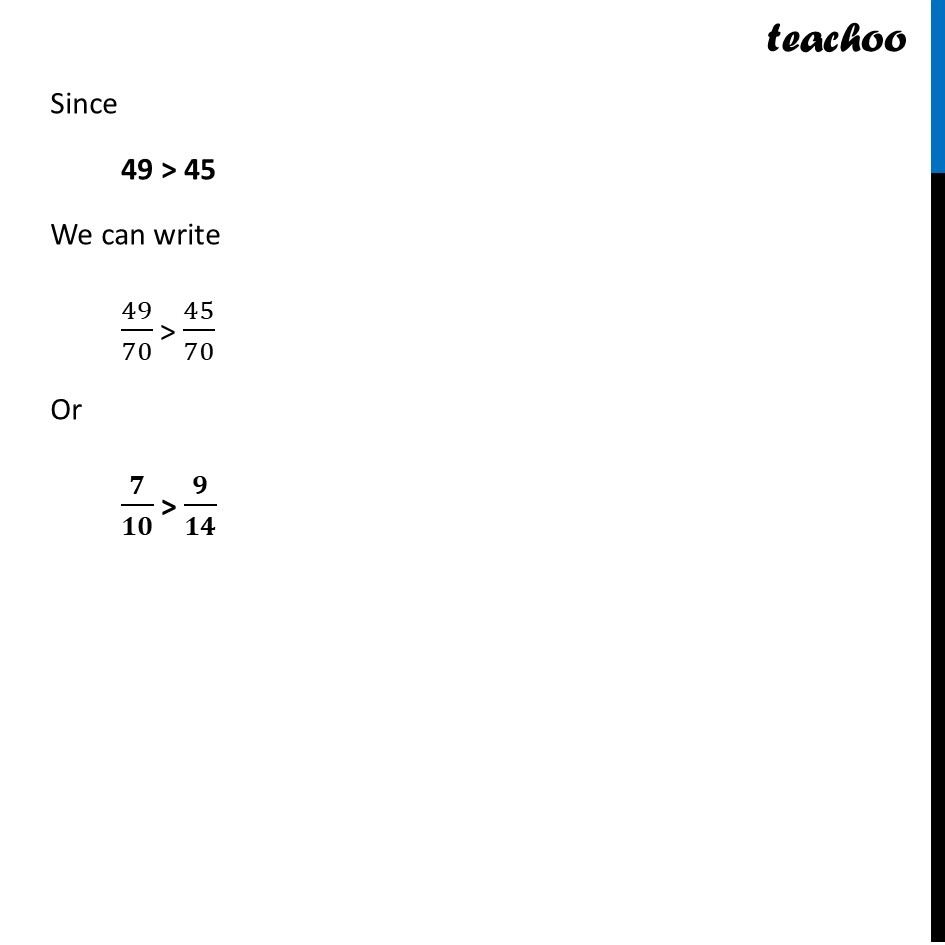 part 6 - Question 1 (Page 174) - Comparing Fractions - Chapter 7 Class 6 - Fractions (Ganita Prakash) - Class 6 (Ganita Prakash & Old NCERT)