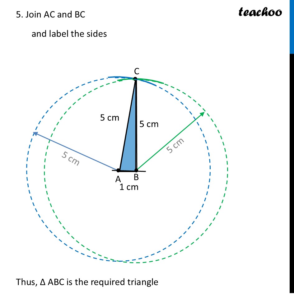 part 6 - Question (c) - Page 150 - Constructing a Triangle when its Sides are given - Chapter 7 Class 7 - A tale of three Intersecting Lines (Ganit Prakash) - Class 7 (Ganita Prakash 1, 2 & old NCERT)