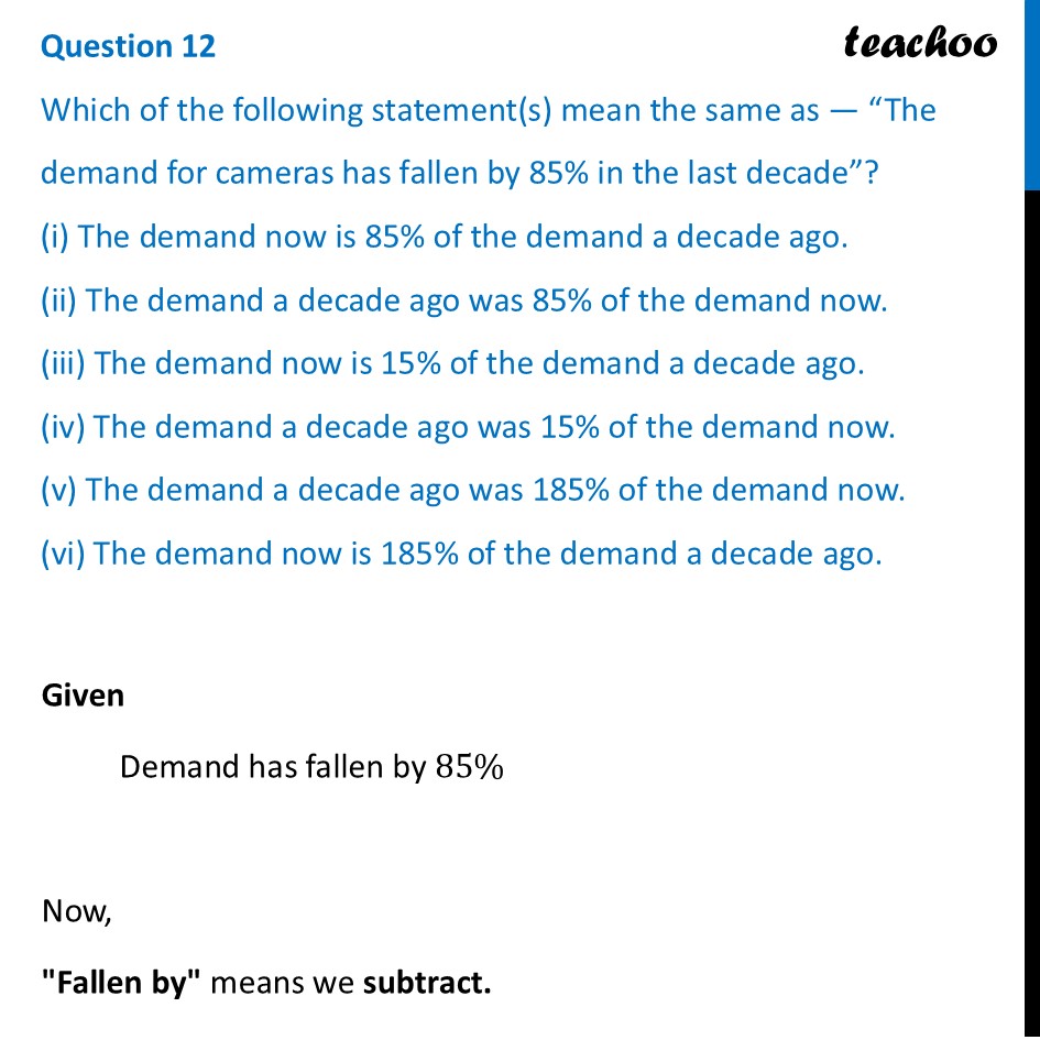 Which of the following statement(s) mean the same as — “The demand - Figure it out - Page 19, 20