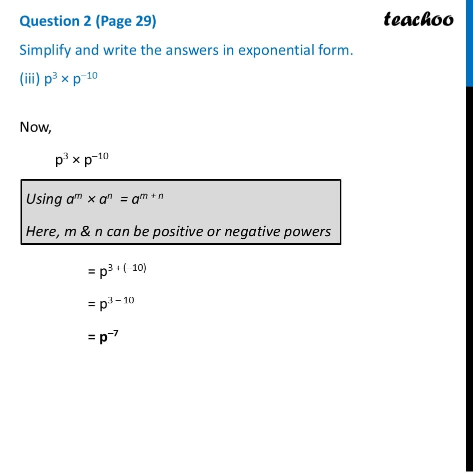 part 3 - Question 2 (Page 29) - The Other Side of Powers - Chapter 2 Class 8 - Power Play (Ganita Prakash) - Class 8 (Ganita Prakash & Old NCERT)
