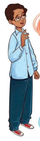 Illustration of a boy thinking