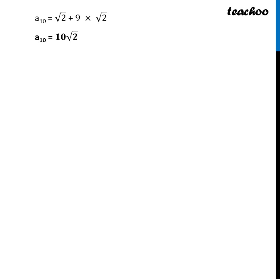 part 3 - nth Term of Arithmetic Progression - Arithmetic Progressions - Chapter 8 - Predicting What Comes Next: Exploring Sequences & Progress - Maths Class 9