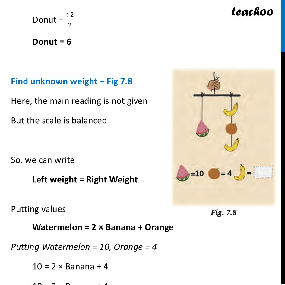 part 6 - Unknown Weights – Fig 7.4 to 7.8 - Unknown Weights - Chapter 7 Class 7 - Finding the Unknown (Ganita Prakash II) - Class 7 (Ganita Prakash 1, 2 & old NCERT)