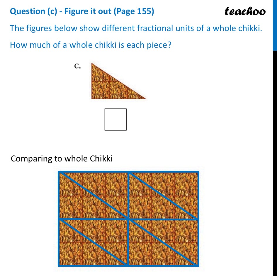 part 5 - Question (a) to (h) - Figure it out (Page 155) - Fractional Units as Parts of a Whole - Chapter 7 Class 6 - Fractions (Ganita Prakash) - Class 6 (Ganita Prakash & Old NCERT)