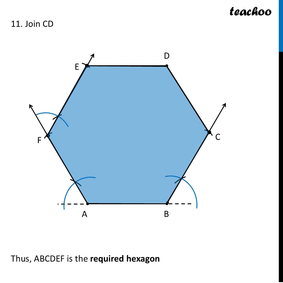 part 8 - Constructing Regular Hexagons - Constructing Regular Hexagon, Angle 60° and 6-pointed Star - Chapter 6 Class 7 - Constructions and Tilings (Ganita Prakash II) - Class 7 (Ganita Prakash 1, 2 & old NCERT)