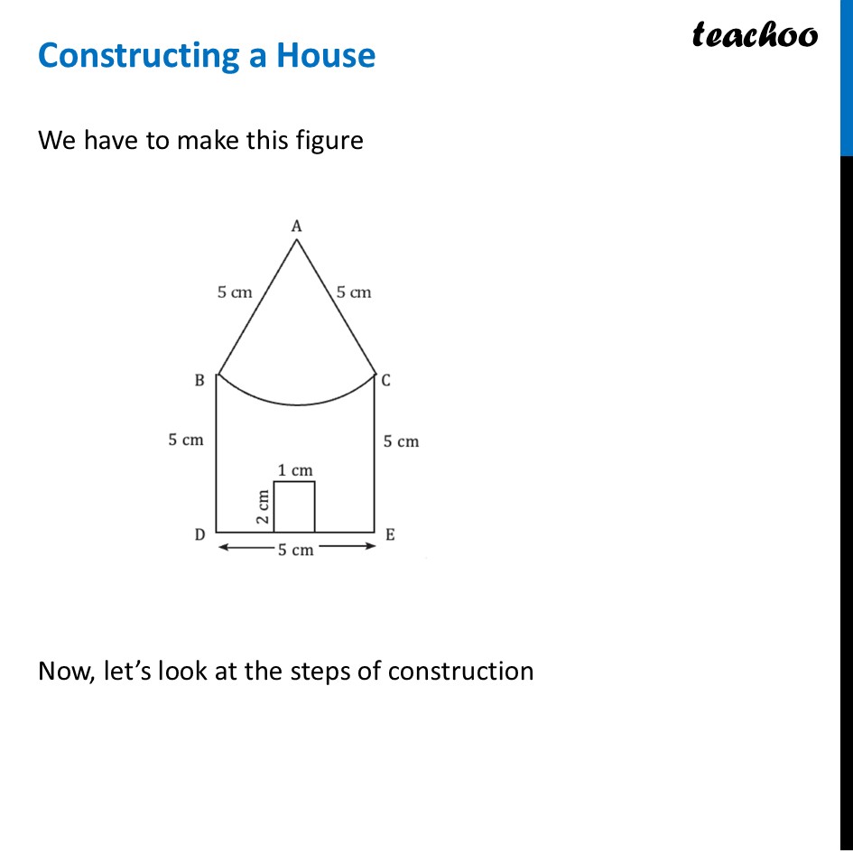 [Class 6] Constructing a House – Step-by-Step Geometry Construction - Constructing a House (with Questions)