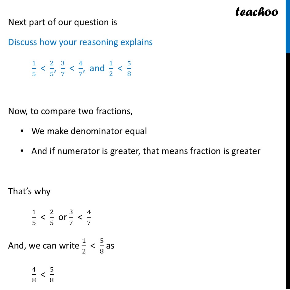 part 2 - Question 1 (Page 170) - Questions - Page 168 to 172 - Chapter 7 Class 6 - Fractions (Ganita Prakash) - Class 6 (Ganita Prakash & Old NCERT)