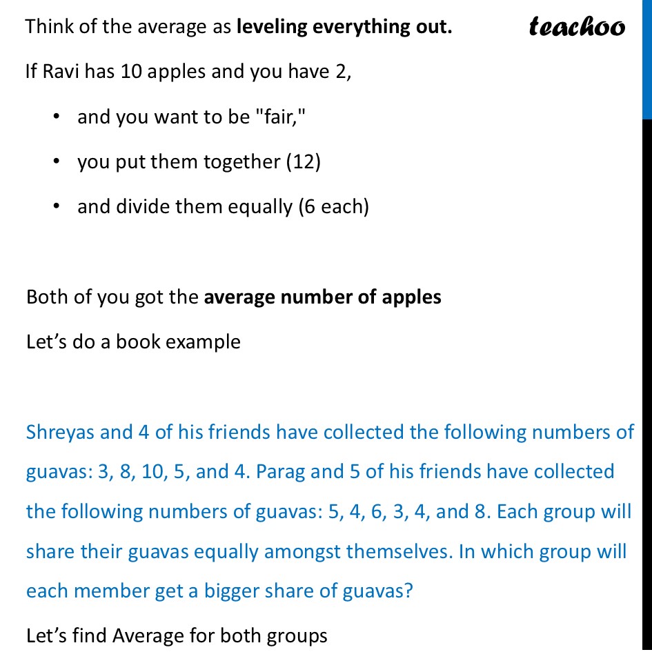 part 2 - Average as Fair Share - Representative Values - Chapter 5 Class 7 - Connecting the Dots... (Ganita Prakash II) - Class 7 (Ganita Prakash 1, 2 & old NCERT)