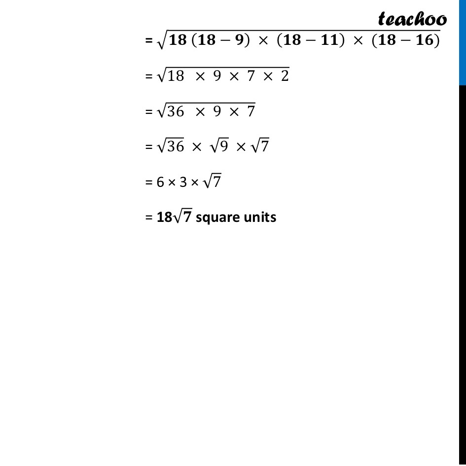 part 3 - Heron's Formula - Heron's Formula - Chapter 6 Class 9 - Measuring Space: Perimeter and Area (Ganita Manjar - Class 9