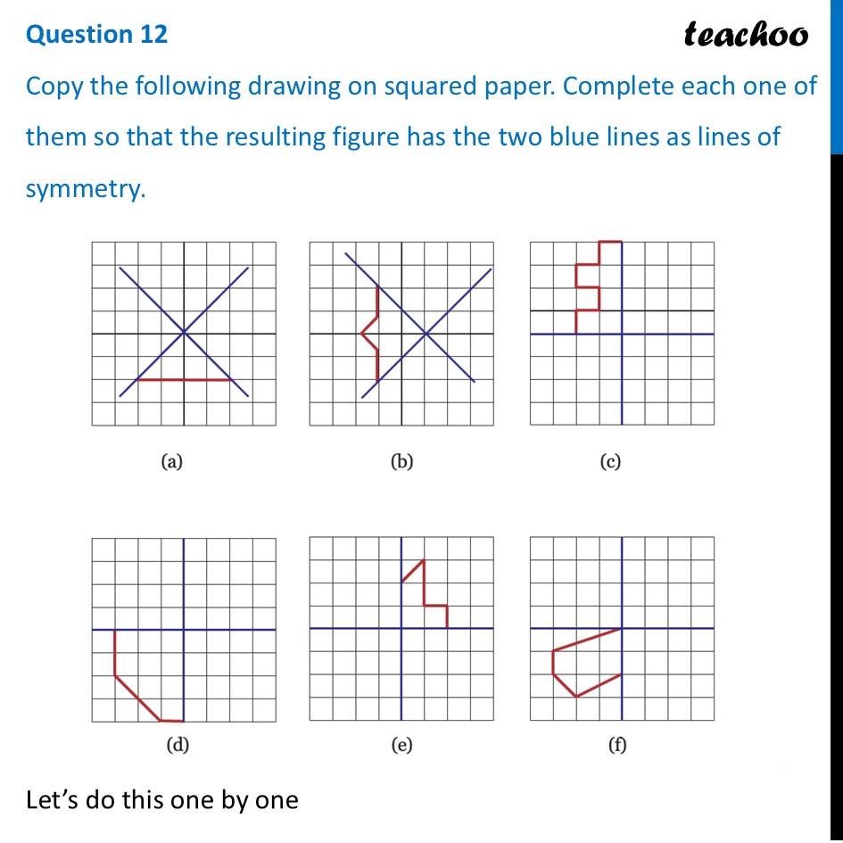[Ganita Prakash] Copy the following drawing on squared paper. Complete - Figure it out - Page 224 - 229
