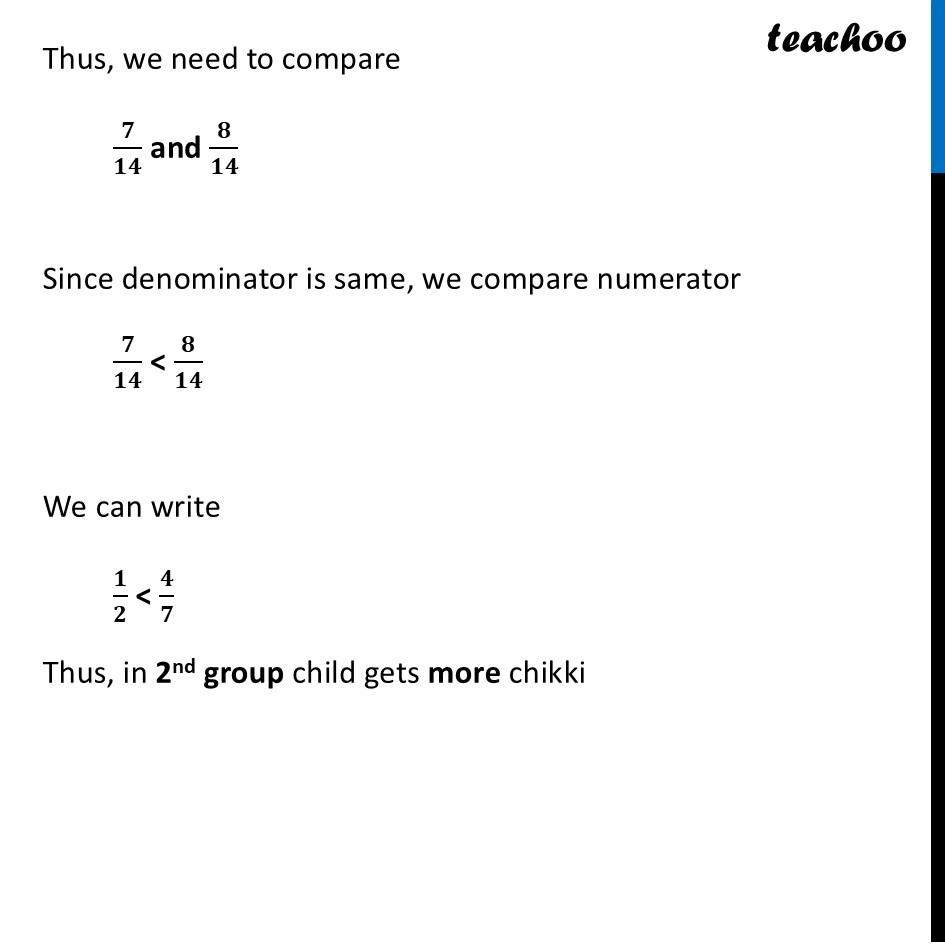 part 3 - Question 2 (Page 169) - Questions - Page 168 to 172 - Chapter 7 Class 6 - Fractions (Ganita Prakash) - Class 6 (Ganita Prakash & Old NCERT)