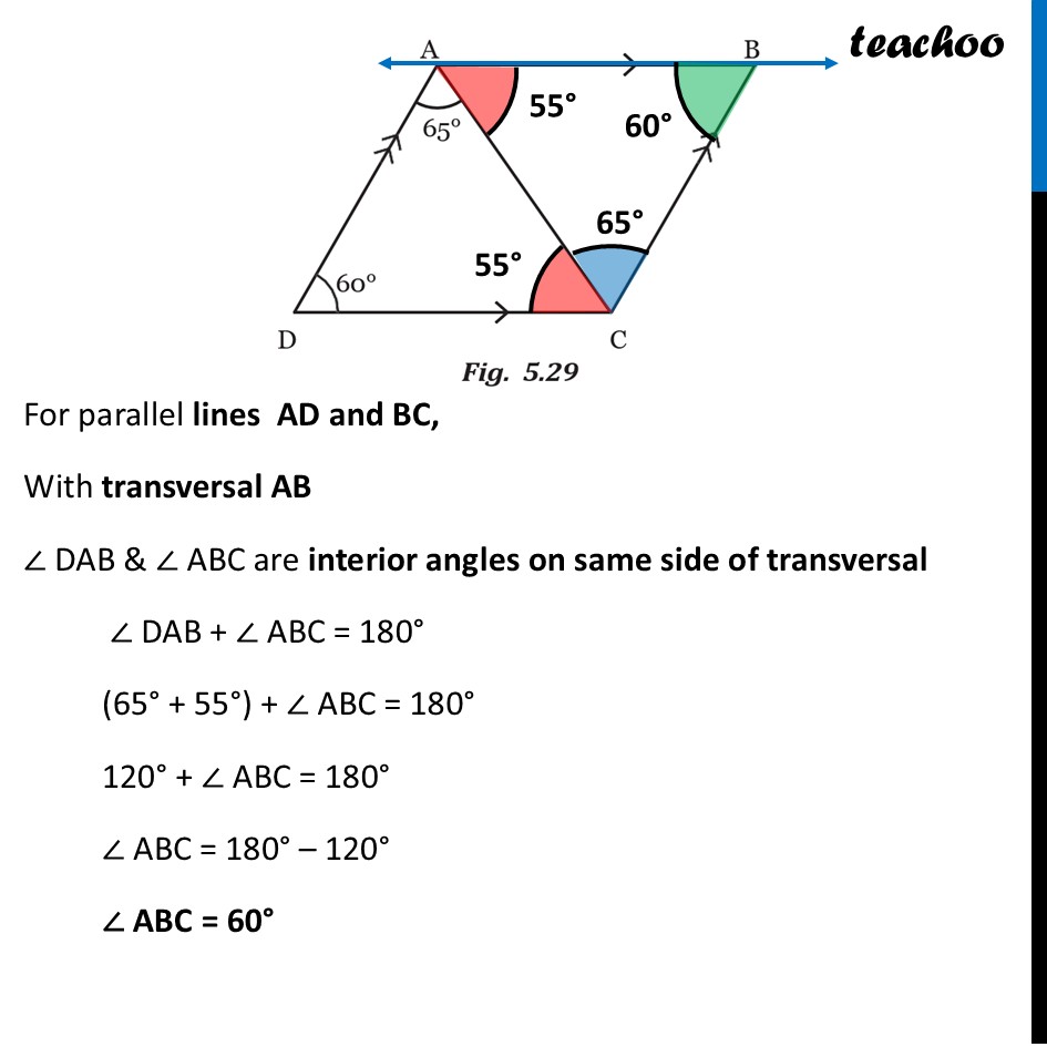 part 4 - Example 4 - Page 122 - Alternate Angles - Chapter 5 Class 7 - Parallel and Intersecting Lines (Ganita Prakash) - Class 7 (Ganita Prakash & Old NCERT)