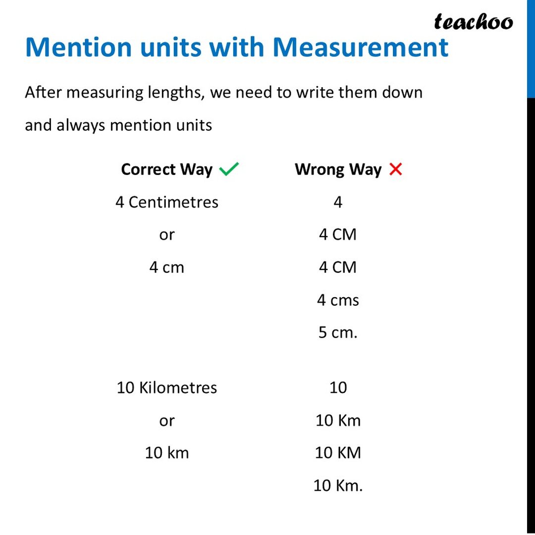 [Measurement of Length and Motion] Correct way of measuring lengths