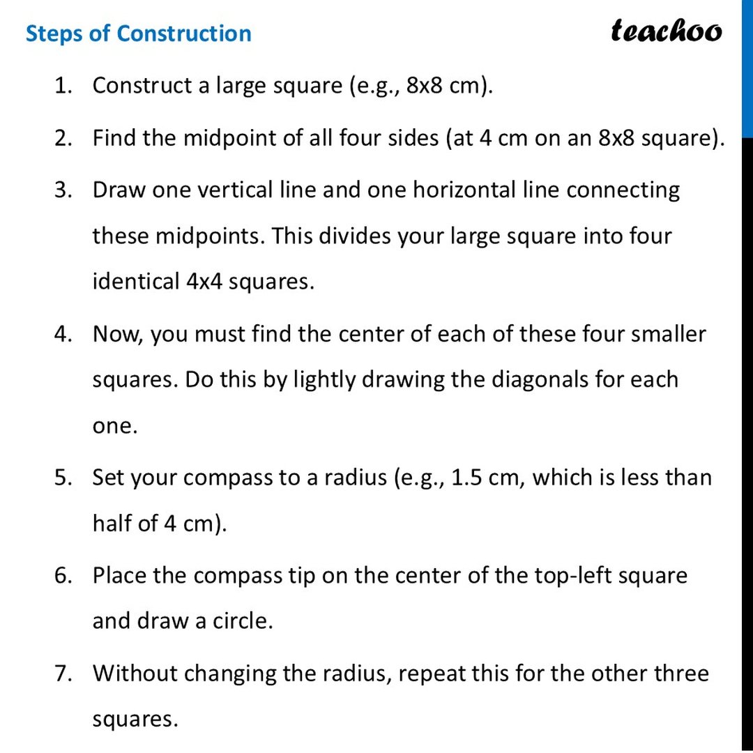 Construct a Square with More Holes – Geometry Construction [Teachoo]