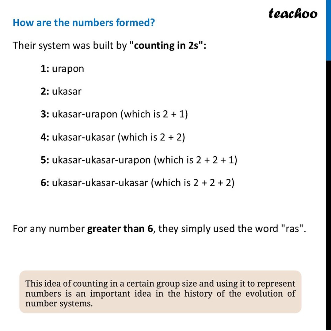 Number Names Obtained by Counting in Twos [used by Indigenous People]