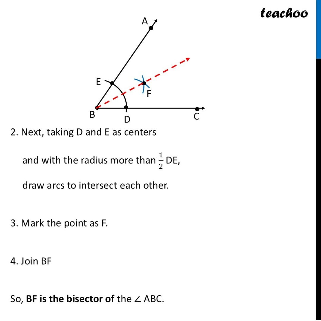 Constructing Angle Bisectors - Step-by-Step with compass (+ Worksheet)