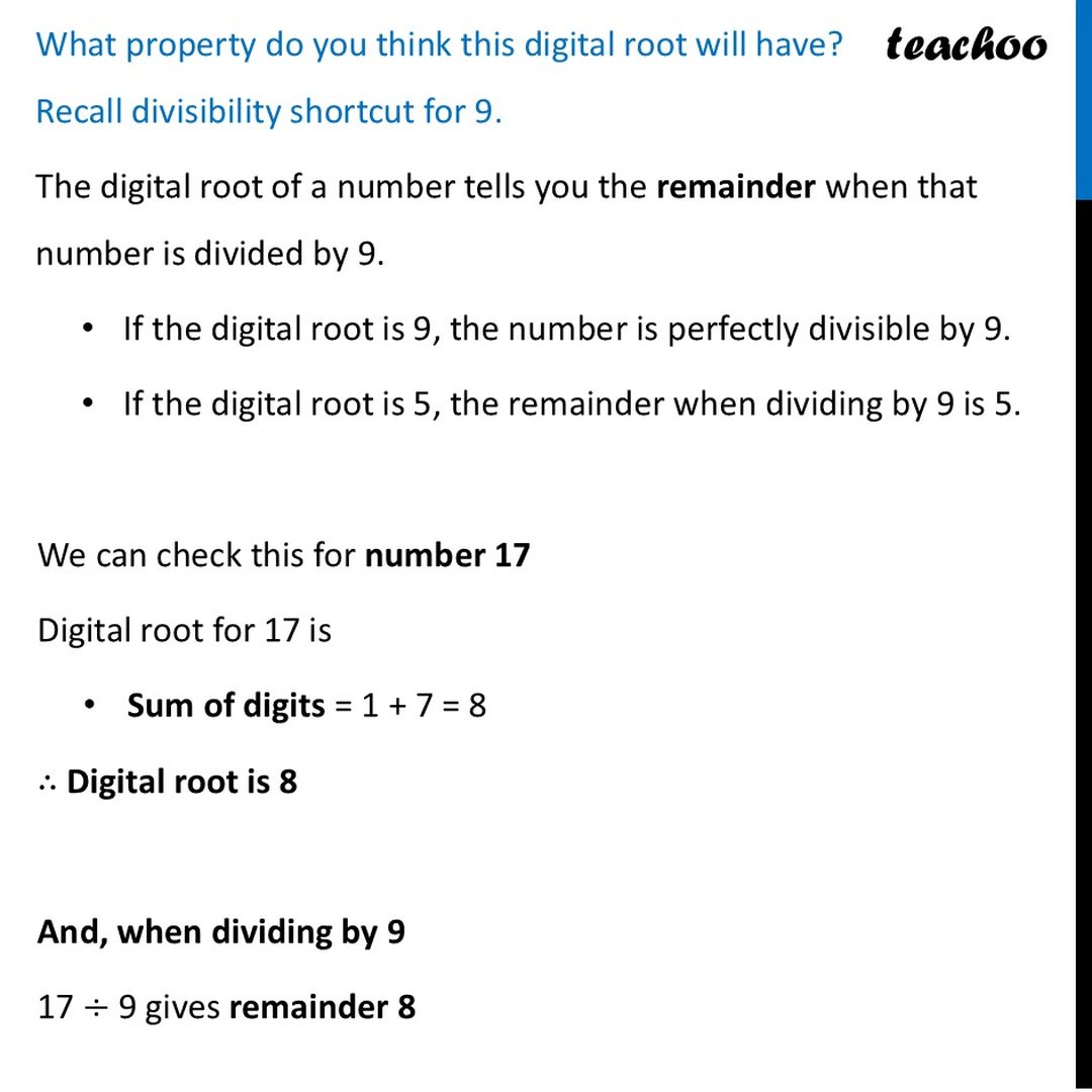 [Number Play] Digital Roots - Definiton + Examples - Ganita Prakash