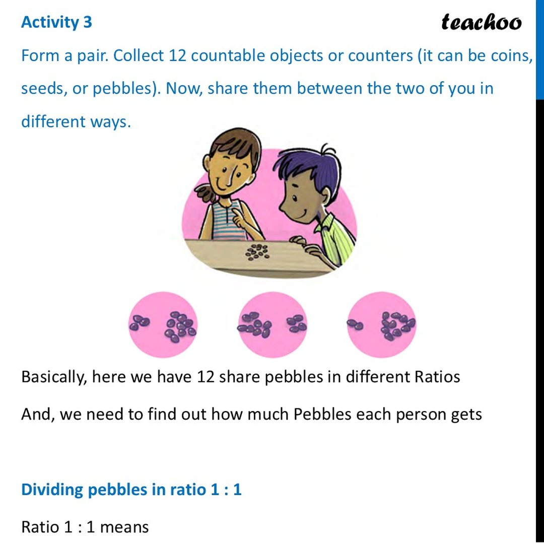 [Activity 3] Form a pair. Collect 12 countable objects or counters