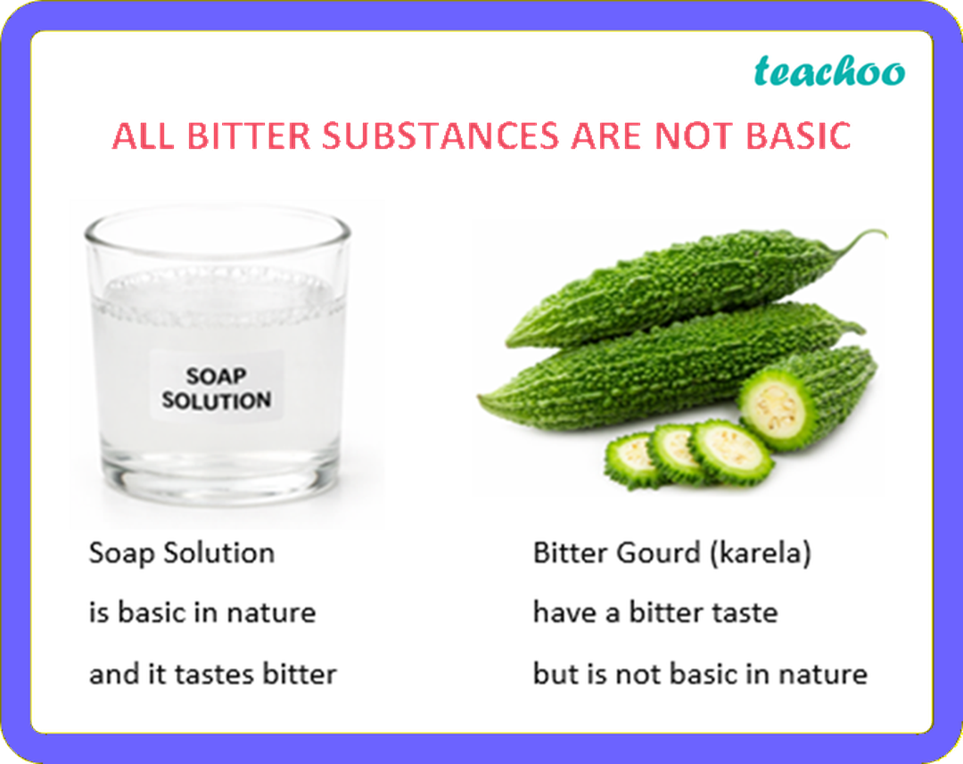 Are all bitter things basic? - Exploring Substances: - [Teachoo]